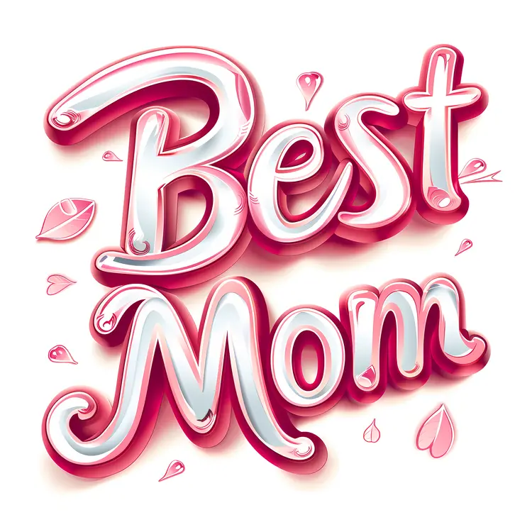 Best Mom Pink and White Design