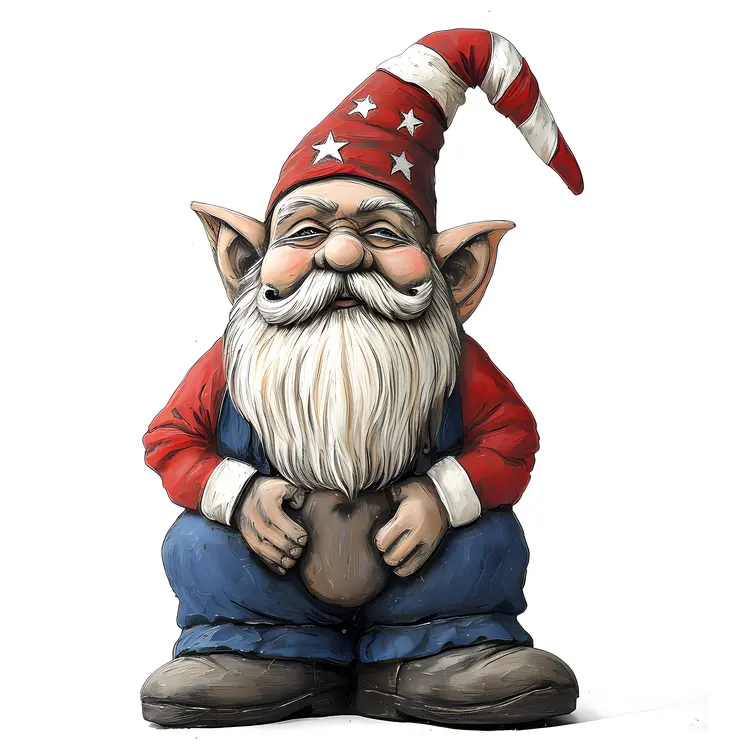 Gnome with Star Hat