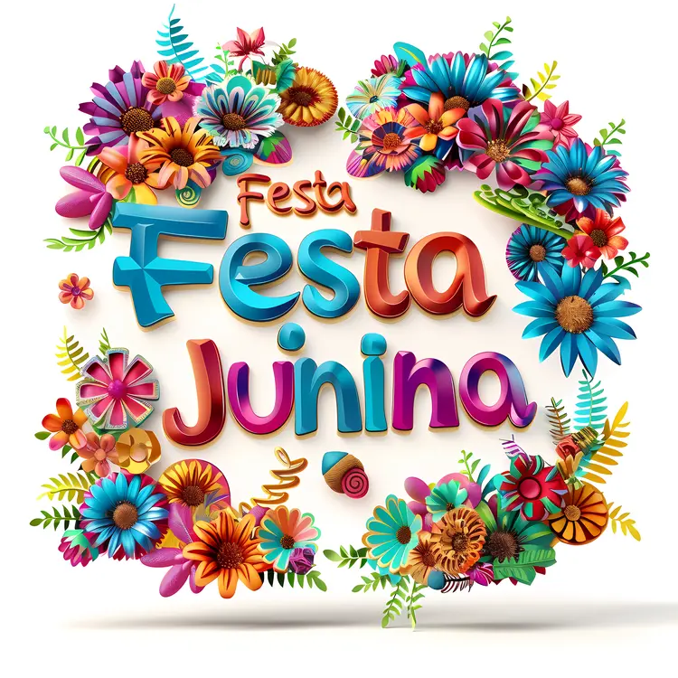 Colorful Festa Junina Floral Decorations