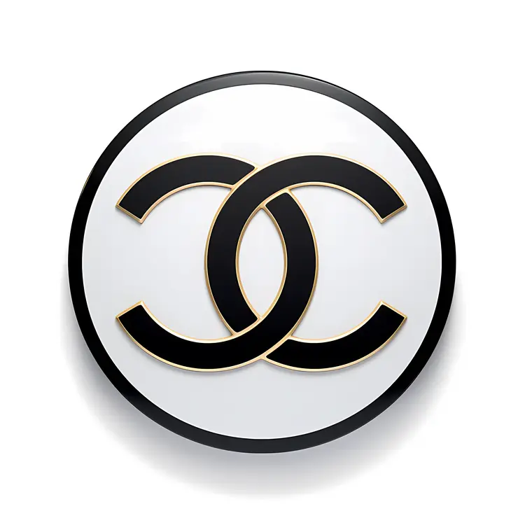 Black and White Chanel Logo
