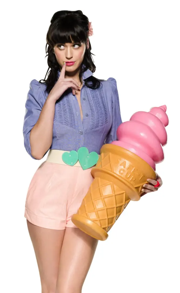 Fashion Model with Giant Ice Cream