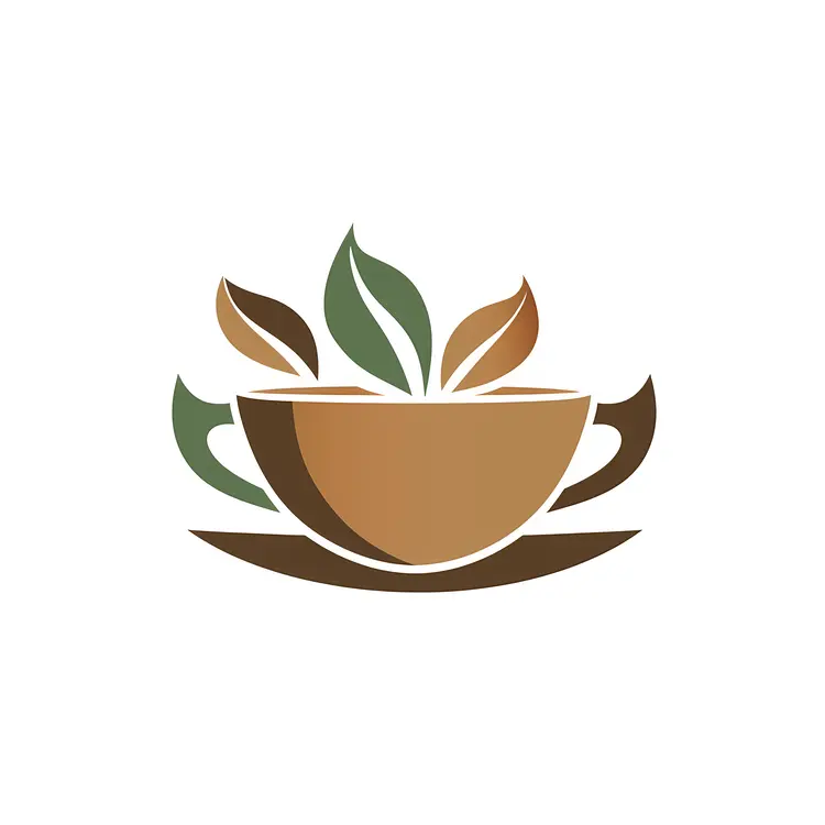 Modern Tea Cup Illustration