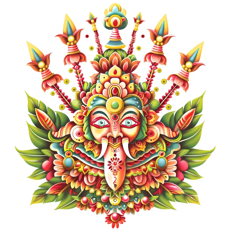 Colorful Ornate Decorative Mask