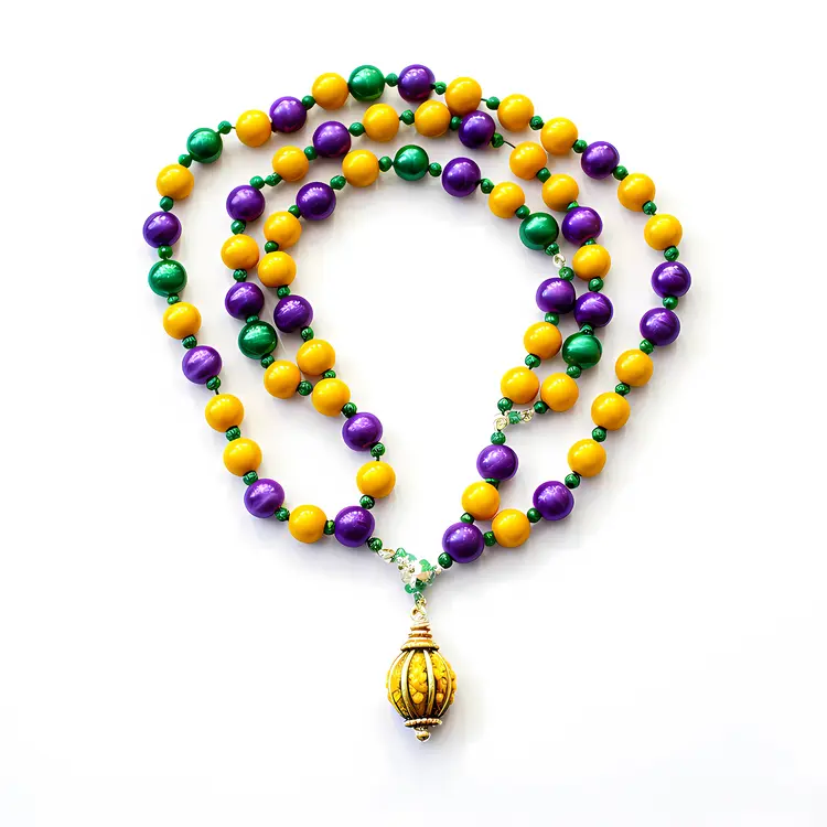 Colorful Mardi Gras Beads