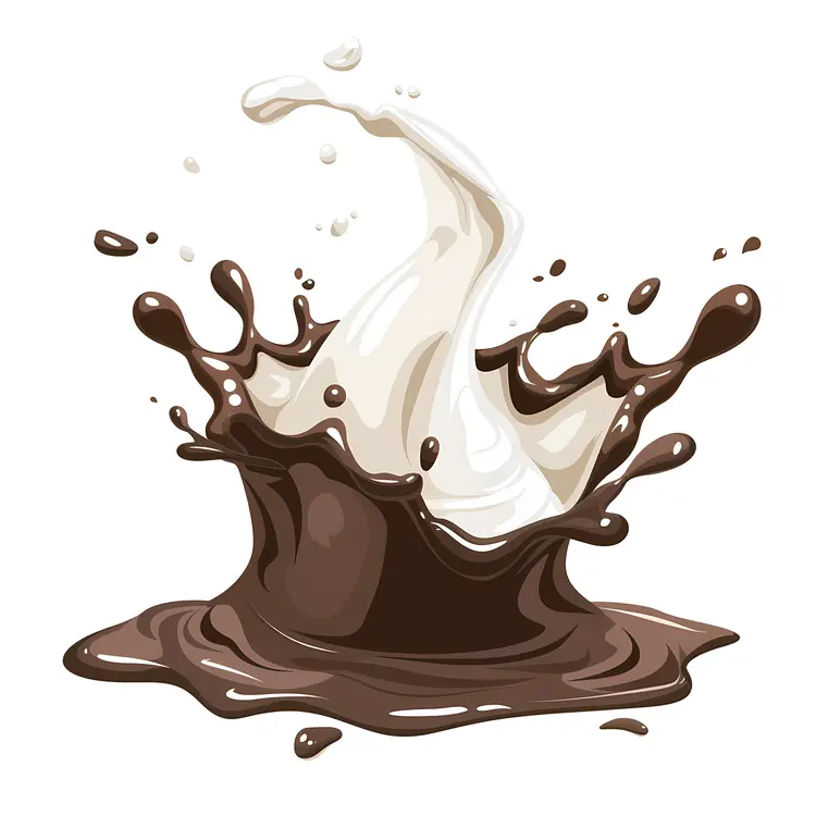 Chocolate and Milk Splash