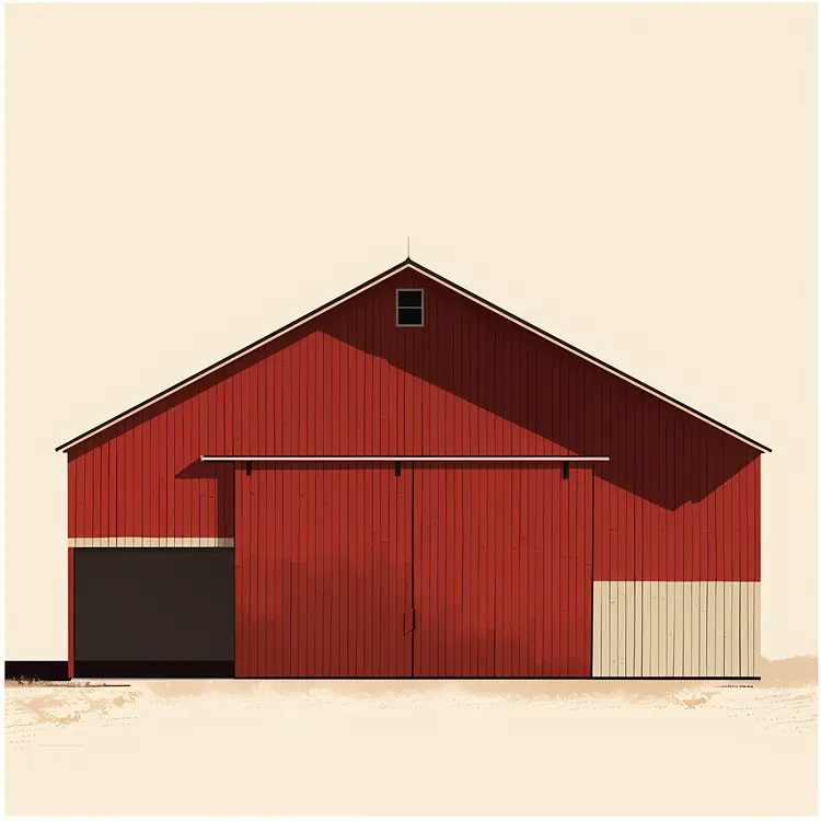 Large Red Barn