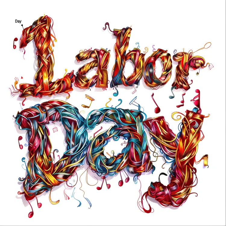 Creative Labor Day Text