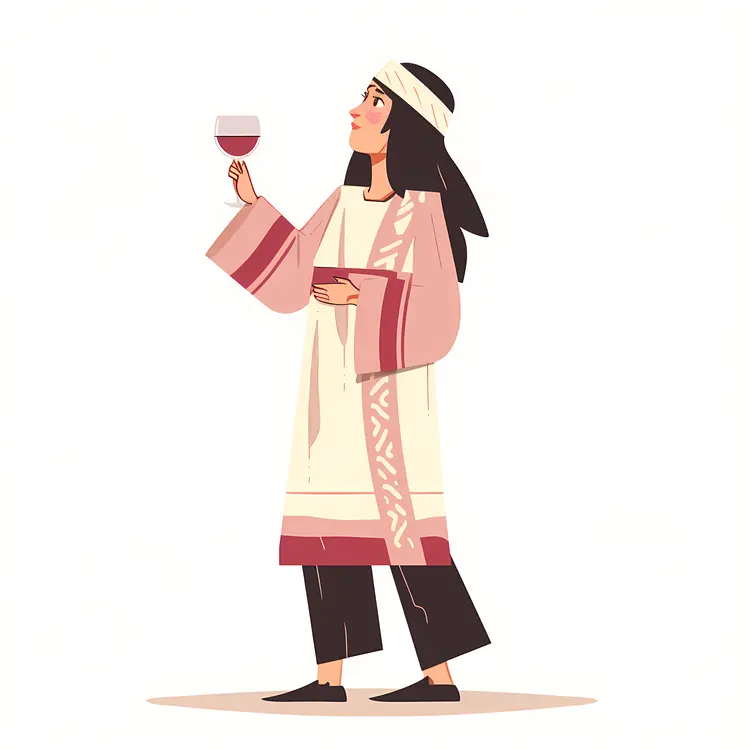 Person Holding a Glass of Wine