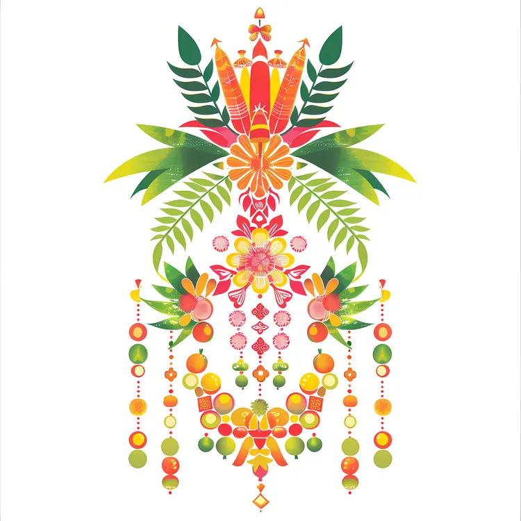 Colorful Floral Design Decoration