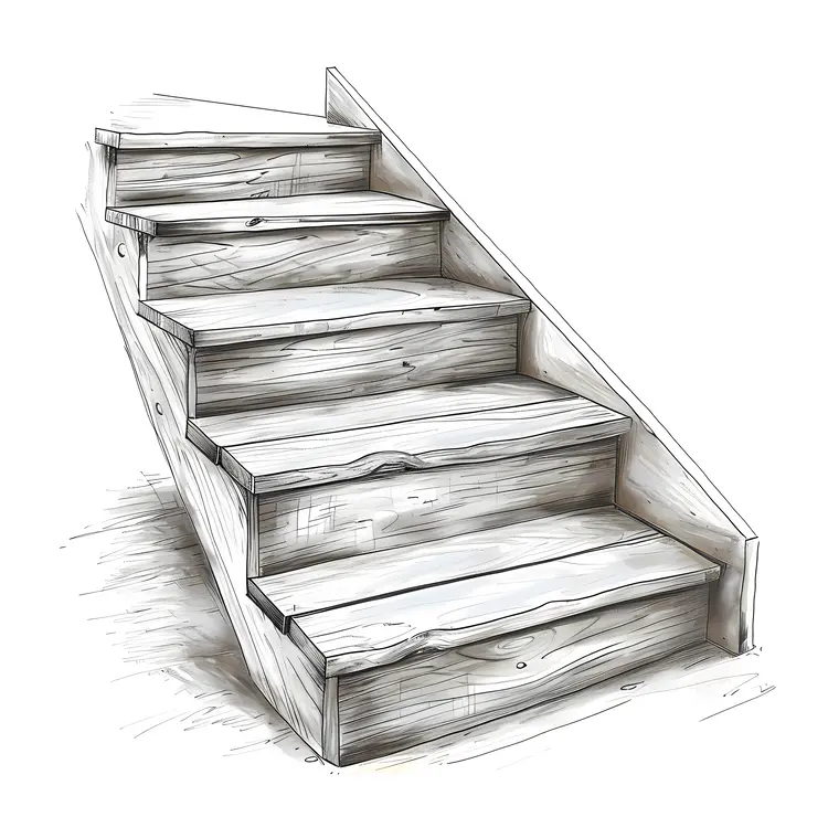 Simple Wooden Stairs