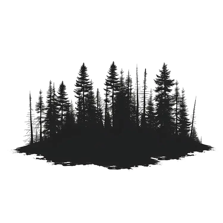 Silhouette of Trees