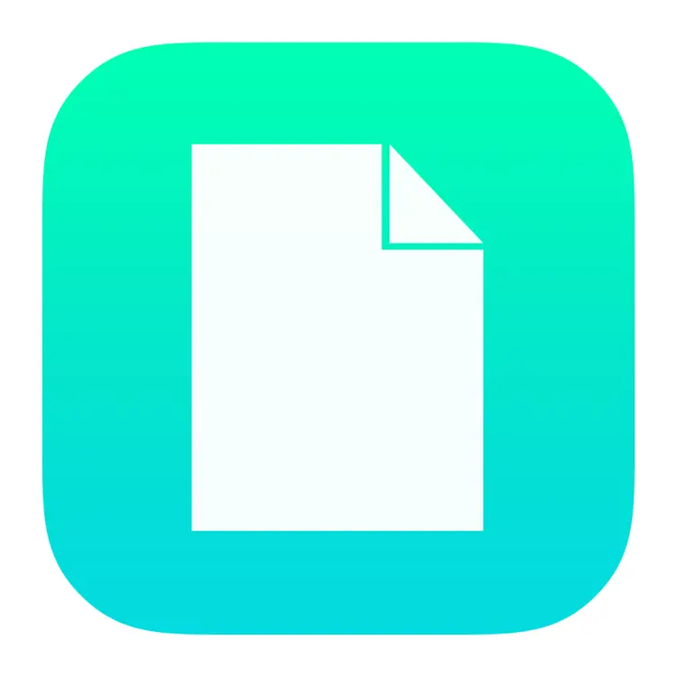 Document Icon in Green Background