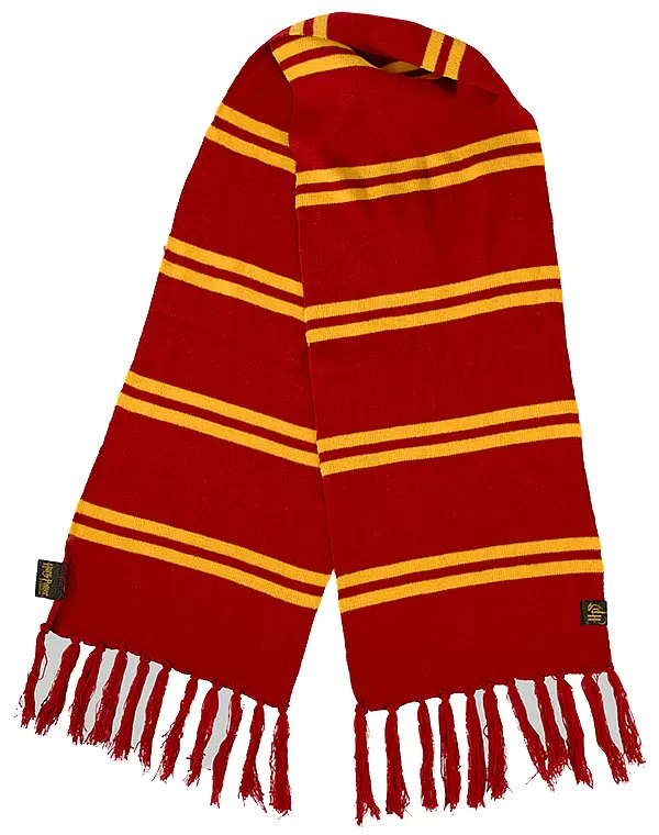 Red and Yellow Striped Scarf