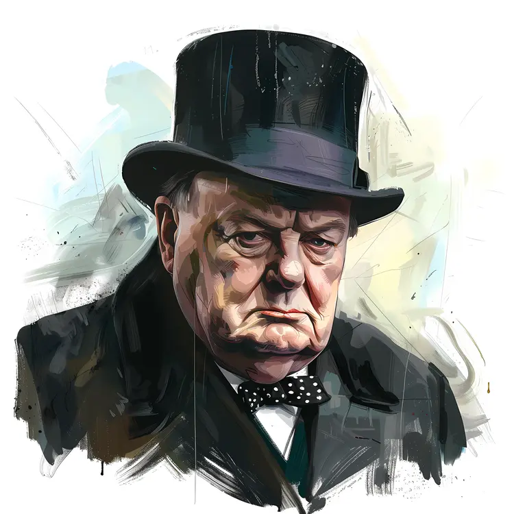 Man in Top Hat and Glasses