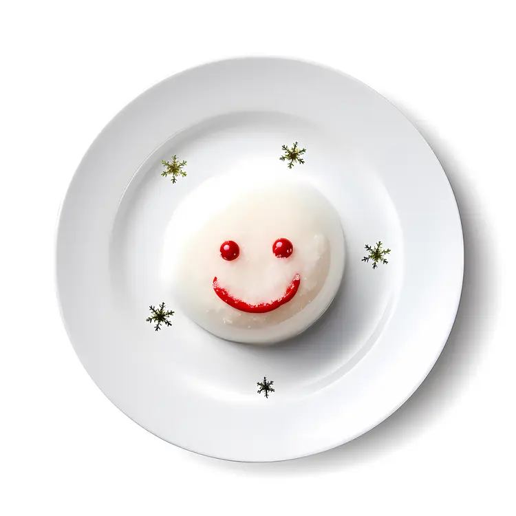 Smiling Snowman Dessert