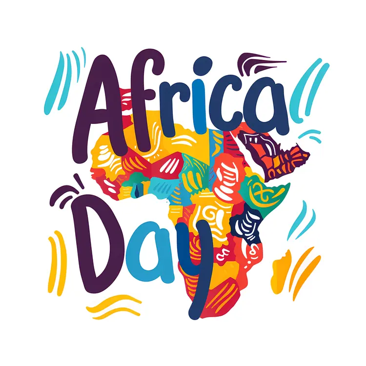 Africa Day with Map Design