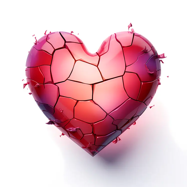 Cracked Red Heart