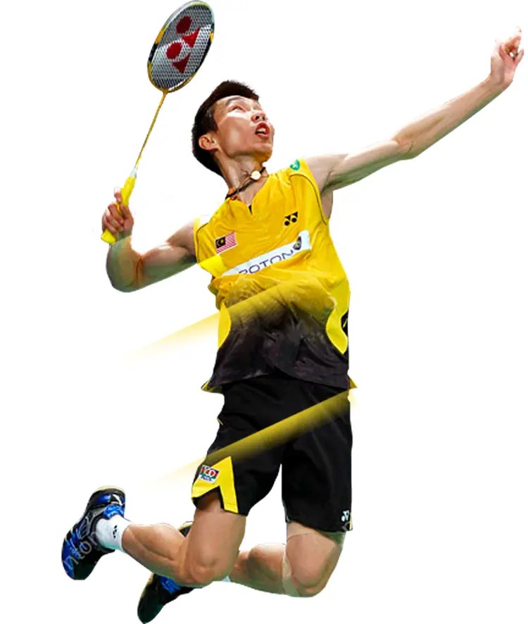 Badminton Player in Action