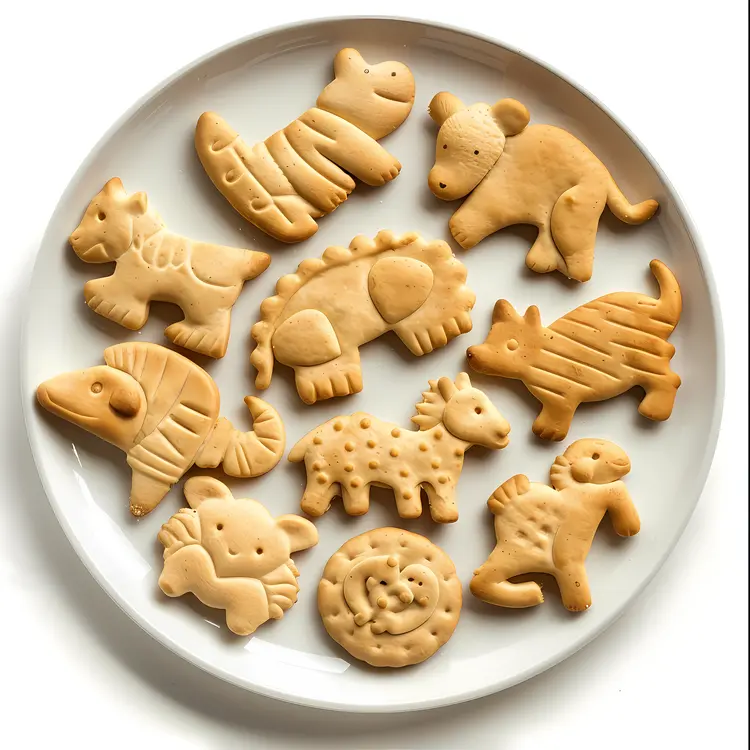 Plate of Animal-shaped Cookies