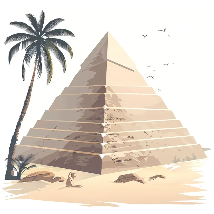 Ancient Pyramid in the Desert
