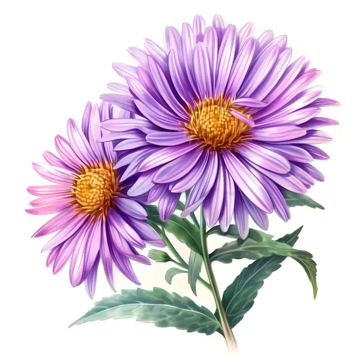 Beautiful Purple Flowers in Bloom