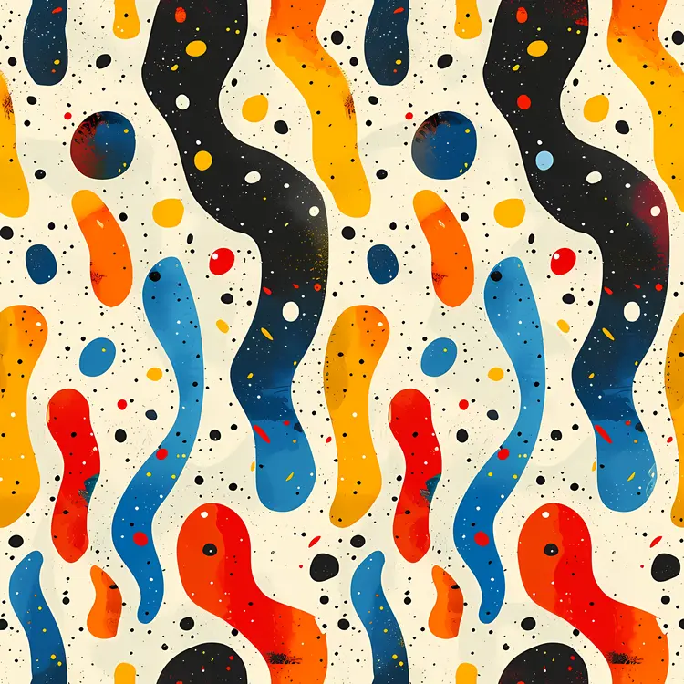 Colorful Abstract Shapes Pattern