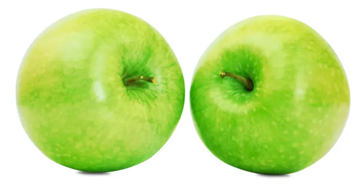 Two Fresh Green Apples
