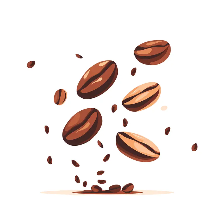 Scattered Coffee Beans