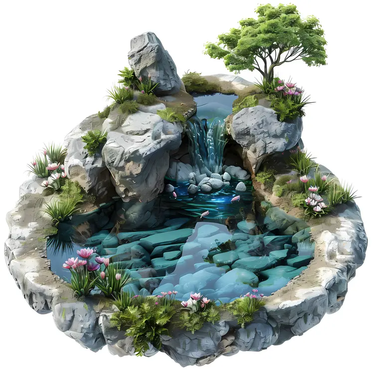 Rocky Pond Landscape