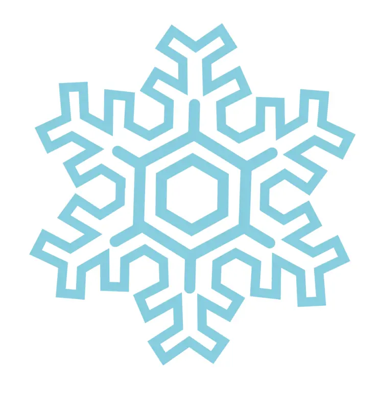 Blue Snowflake Illustration