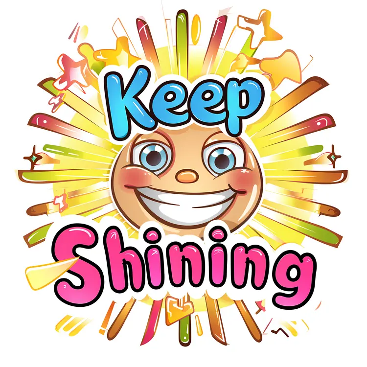 Keep Shining Sun Cartoon