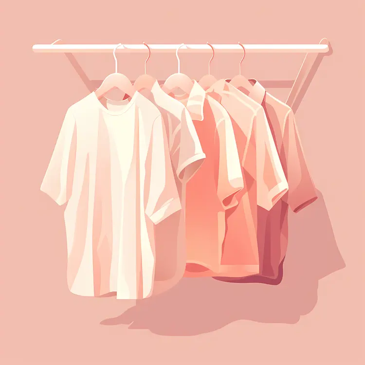 Casual Shirts Neatly Organized