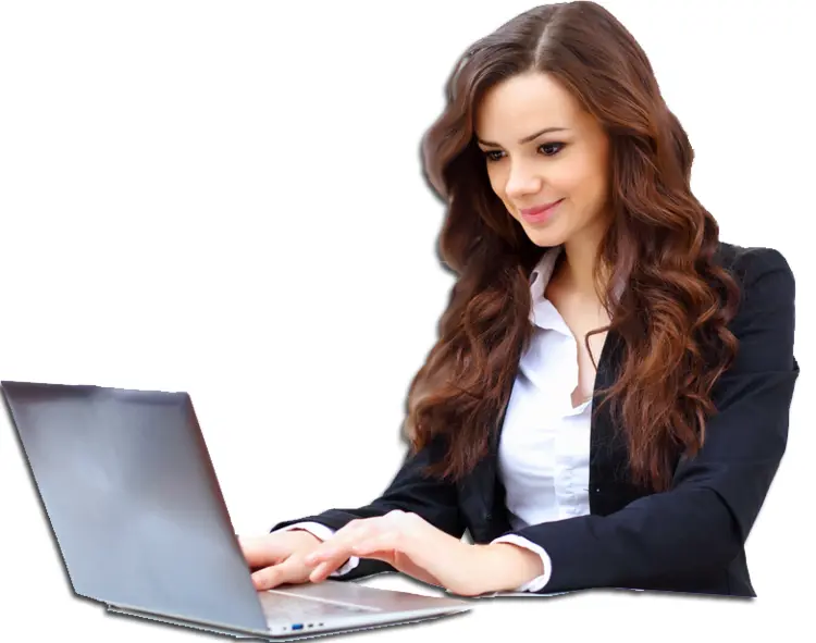 Professional Woman Working on Laptop