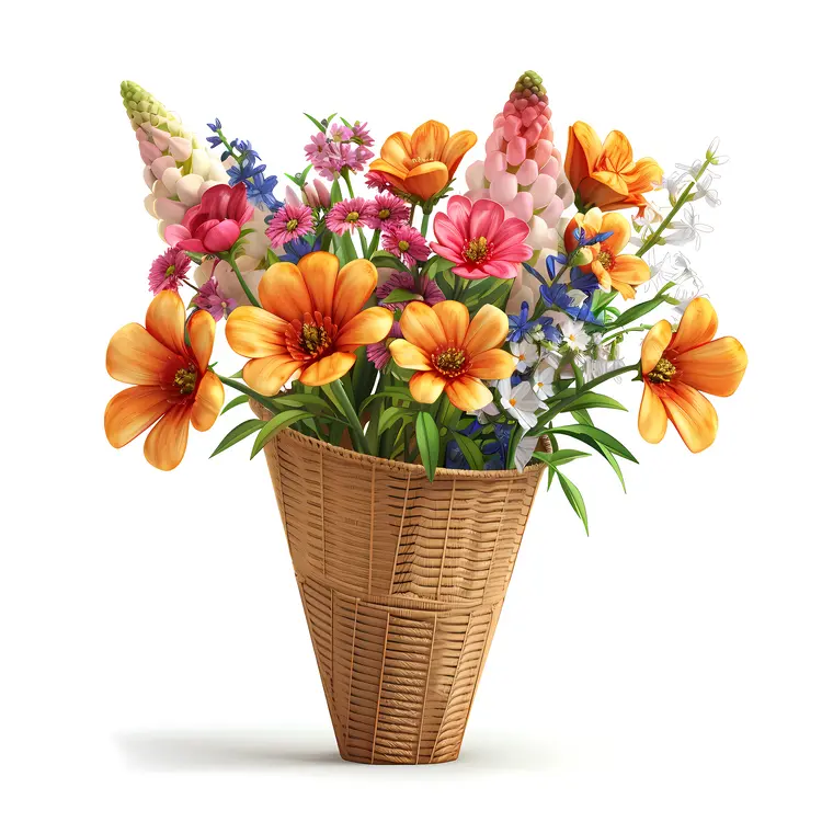 Spring Flower Basket