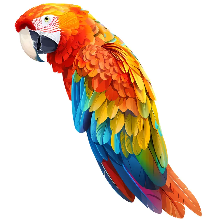 Colorful Parrot with Vibrant Feathers
