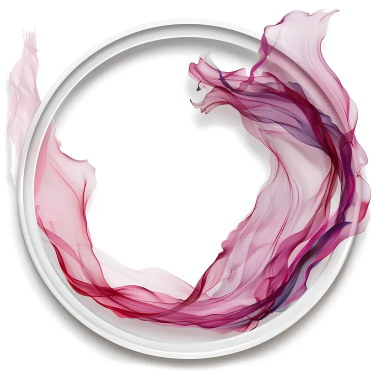 Flowing Fabric Circle