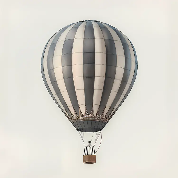 Striped Classic Hot Air Balloon