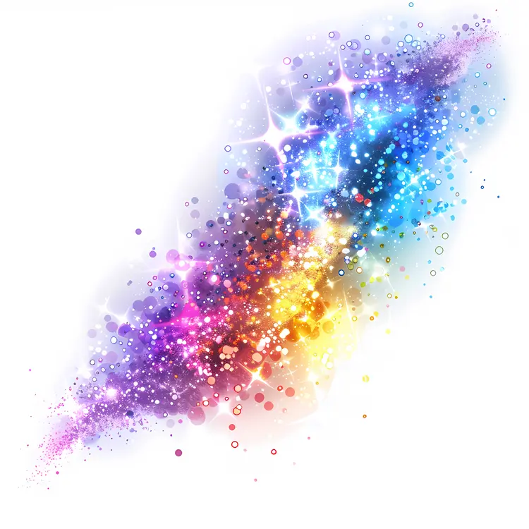 Colorful Sparkles in Abstract Art