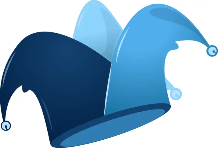 Blue Jester Hat Illustration