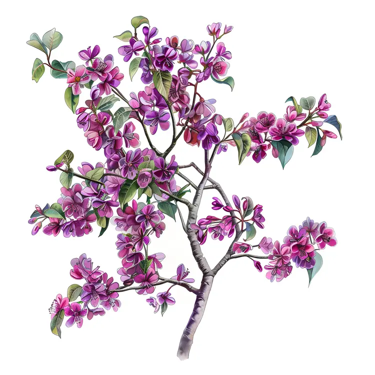 Pink Blossoming Tree in Spring