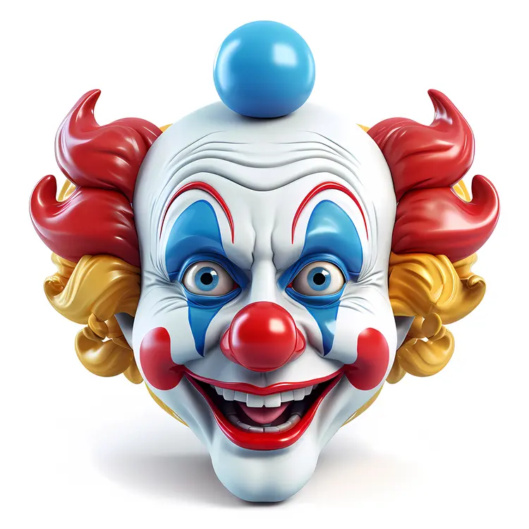Cheerful Clown with Big Smile