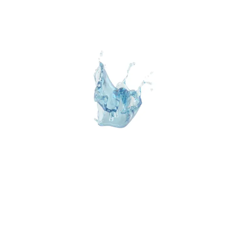 Blue Water Splash in Motion