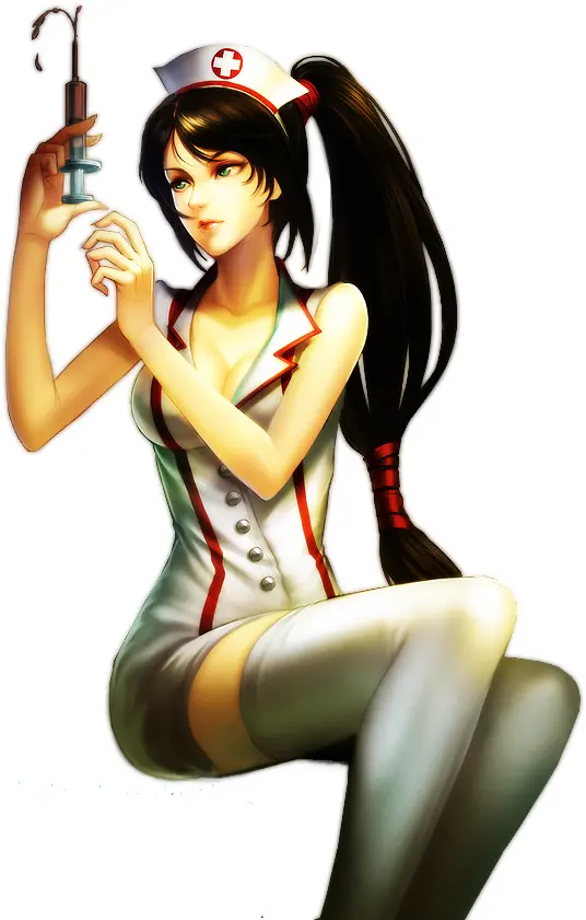 Cartoon Nurse with Syringe