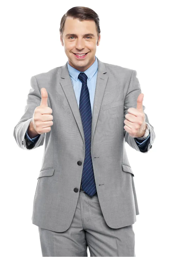 Businessman Giving Thumbs Up