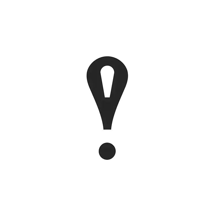 Black Exclamation Mark Symbol