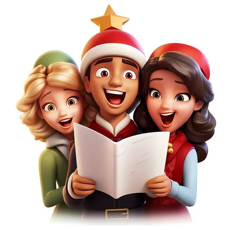 Happy Caroling Group