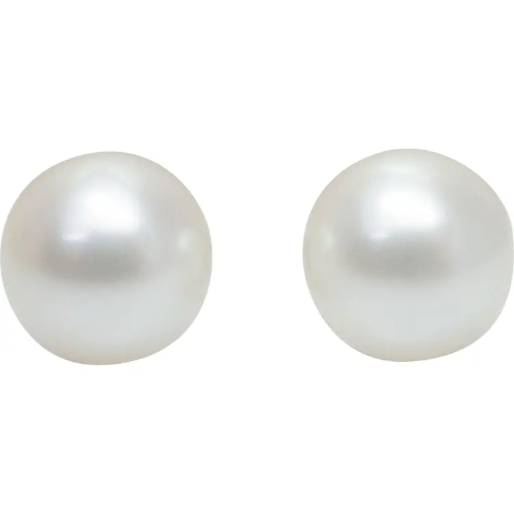 Pair of Shiny White Pearls