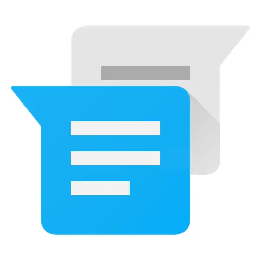 Blue Chat Icon for Messaging Apps