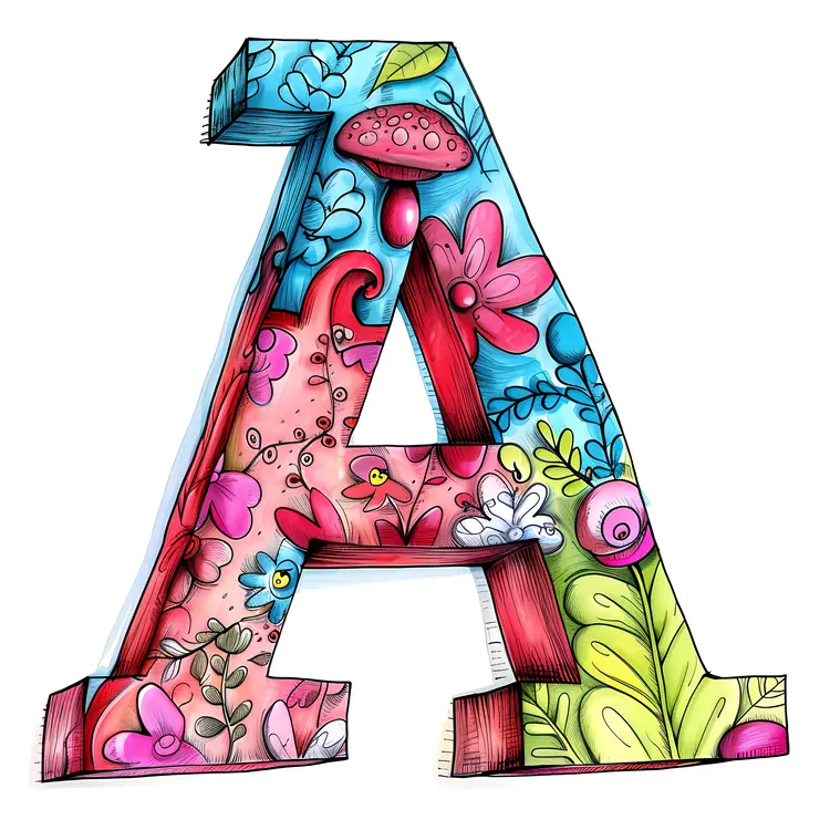 Colorful Decorative Letter A