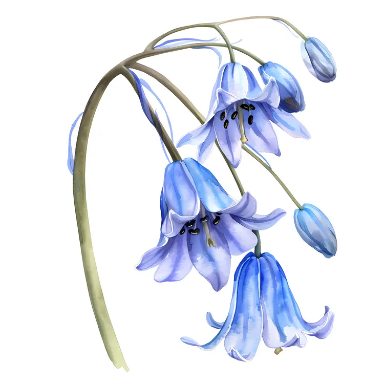 Delicate Bluebell Flowers
